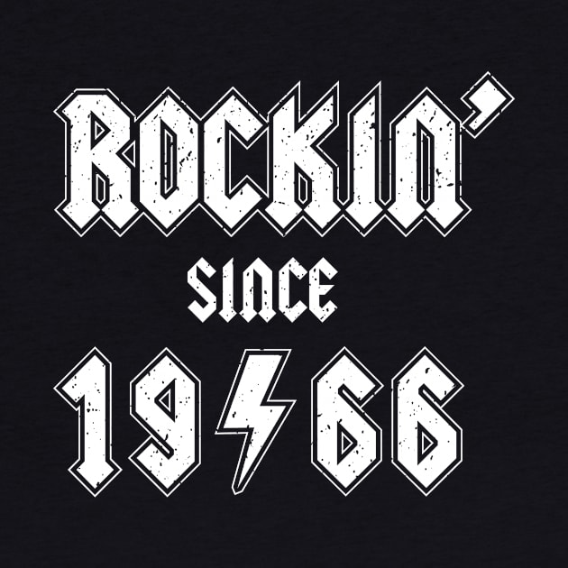 Rockin since 1966 birthday rocker gift by Daribo